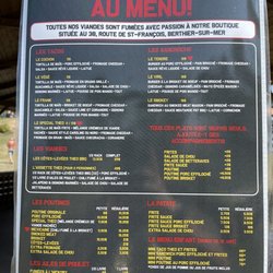 THEO BBQ - Menu