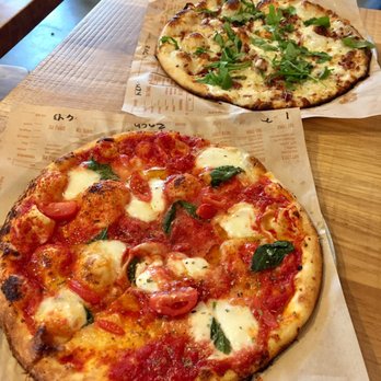 Blaze Pizza - The Red Vine (a perfectly executed simple but flavorful flatbread) & the White Top. - Salad Near Me - Boston, Massachusetts Blaze Pizza - The Red Vine (a perfectly executed simple but flavorful flatbread) & the White Top. - Salad Near Me - Boston, Massachusetts