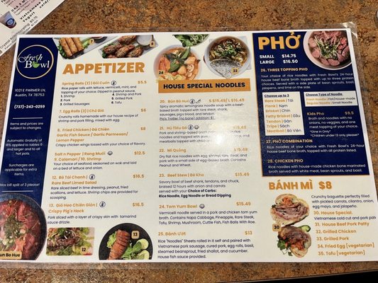 Menu photo 3 Fresh Bowl Austin, TX Menu photo 3 Fresh Bowl Austin, TX