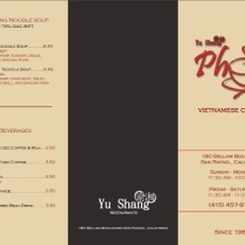 Yu Shang - New Vietnamese Menu - Chinese Near Me - San Rafael, California Yu Shang - New Vietnamese Menu - Chinese Near Me - San Rafael, California