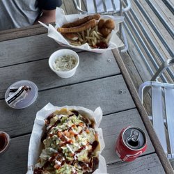 The Harbor Grill At Mountain Cove Marina - Nachos, Fish & Chips.