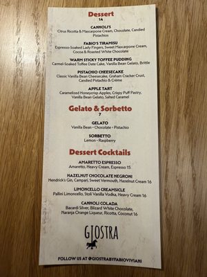 Menu photo 3 Giostra By Fabio Viviani South Barrington, IL