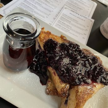Smith & Kings - Blueberry french toast. Loved the bread. Blueberry spread was little tart. - Cocktail Bars Near Me - Honolulu, Hawaii