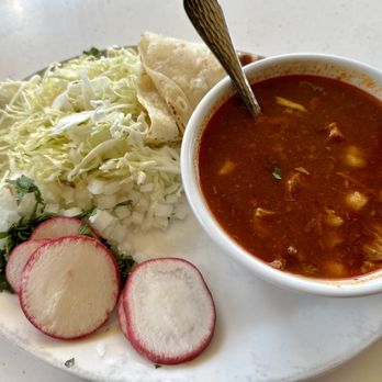 Isabel's Amor - Posole with flour tortilla - Mexican Near Me - Gilbert, Arizona Isabel's Amor - Posole with flour tortilla - Mexican Near Me - Gilbert, Arizona