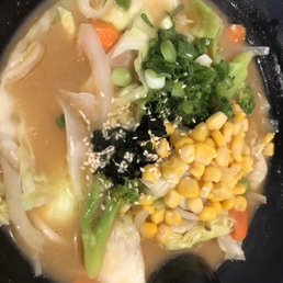 Vegan ramen with miso