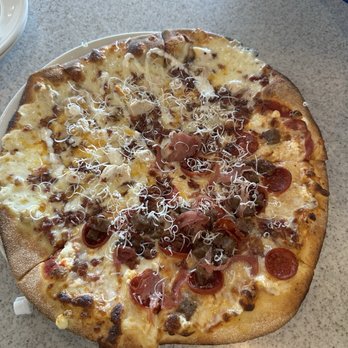 Crust & Craft - 50/50 CBR and meat lovers - Pizza Near Me - Greensboro, North Carolina Crust & Craft - 50/50 CBR and meat lovers - Pizza Near Me - Greensboro, North Carolina