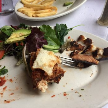 Roxanne Cafe - Burnt Chicken Parmesan with very little sauce! - Italian Near Me - San Francisco, California Roxanne Cafe - Burnt Chicken Parmesan with very little sauce! - Italian Near Me - San Francisco, California