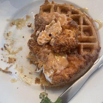 The Brunch Apothecary - Chicken and waffles (daughter's favorite) - Breakfast & Brunch Near Me - Dacula, Georgia