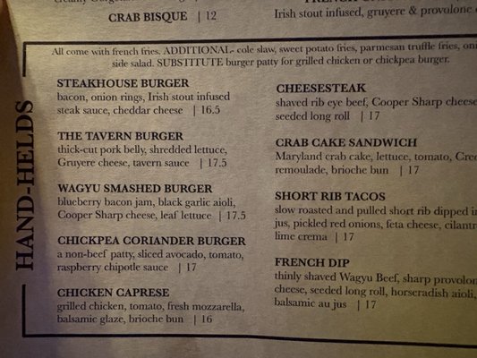 Menu photo 2 Water Wheel Tavern Doylestown, PA