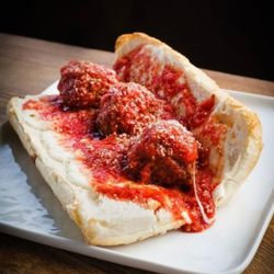 Slice House by Tony Gemignani - Best Meatball sandwich ever!