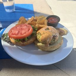 Seafood burger Seafood burger