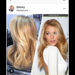 Hair by Lew - Blake Lively Color she wanted and color she got!!