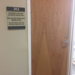 Bozuk & Associates Surgical - His office right outside the elevator on the second floor