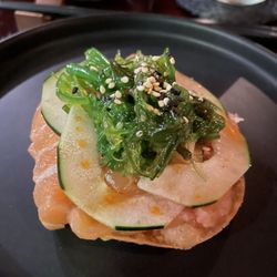 Kokoro Sushi Bar - Salmon crisps