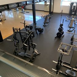 Compuware Wellness Center - Free weights, one of two workout rooms.