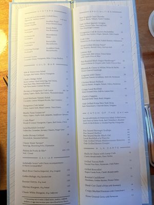 Menu photo 5 Clark's Oyster Bar Menlo Park, CA Menu photo 5 Clark's Oyster Bar Menlo Park, CA