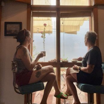 Exo Roast - Inside looking out to the patio area - Coffee Roasteries Near Me - Tucson, Arizona