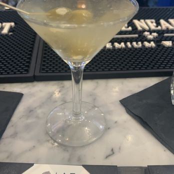 Salt on Mass - Grey goose martini with blue cheese olives - Seafood Near Me - Indianapolis, Indiana Salt on Mass - Grey goose martini with blue cheese olives - Seafood Near Me - Indianapolis, Indiana