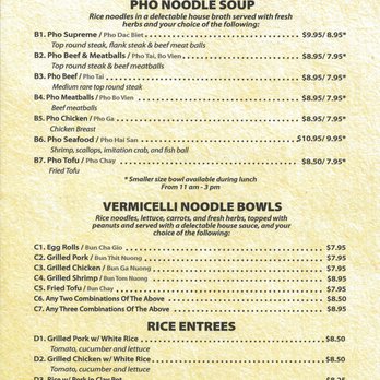 Pho Fresh - Simple Menu back page - Vietnamese Near Me - Fort Myers, Florida Pho Fresh - Simple Menu back page - Vietnamese Near Me - Fort Myers, Florida