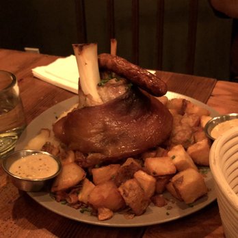 Bronwyn - Knoigsteller - a pretzel and this dish was enough for two big dudes. - German Near Me - Somerville, Massachusetts
