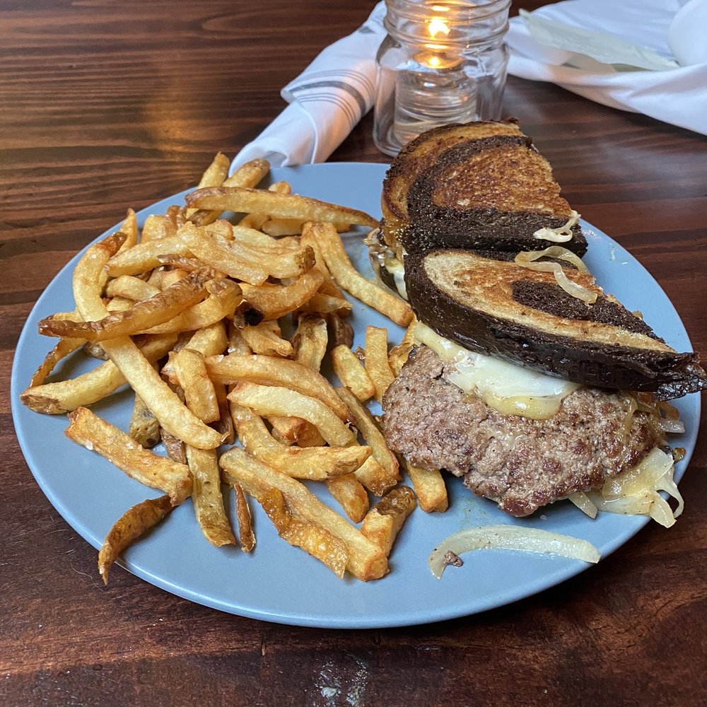 Allegory - Patty Melt and fries. - American Near Me - Naperville, Illinois Allegory - Patty Melt and fries. - American Near Me - Naperville, Illinois