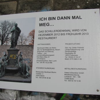 Schillerpark - Das Denkmal steht jetzt bei Whitewedding im Garten!!! ;):) - Parks Near Me - Berlin, BE