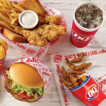Dairy Queen - a chicken sandwich, fries, and soda - Ice Cream & Frozen Yogurt Near Me - Rockdale, Texas