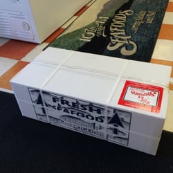 10th and M Seafoods - Box 'o crab legs: iced, boxed and ready to fly!
