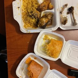 Spices Caribbean Restaurant - Caribbean jerk chicken Mac and cheese pumpkin cornbread