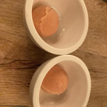 Signature Restaurant - Intermezzo (passion fruit and something else sorbet) - New American Near Me - San Antonio, Texas Signature Restaurant - Intermezzo (passion fruit and something else sorbet) - New American Near Me - San Antonio, Texas