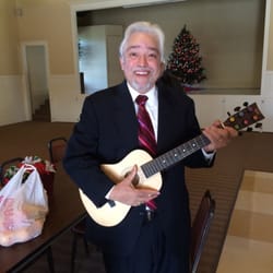 Palo Verde Ave Christian Church - Carlos is ready to sing and play.