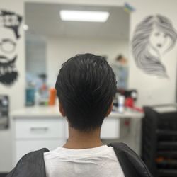 Before hair cut