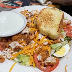 Smith's Restaurant - Crispy fried chicken salad with homemade ranch dressing