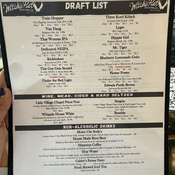 Witch's Hat Brewing Company - Menu - Breweries Near Me - South Lyon, Michigan Witch's Hat Brewing Company - Menu - Breweries Near Me - South Lyon, Michigan