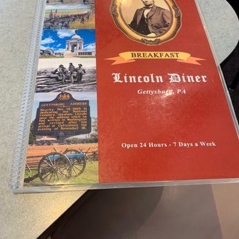 Lincoln Diner - Menu - Diners Near Me - Gettysburg, Pennsylvania Lincoln Diner - Menu - Diners Near Me - Gettysburg, Pennsylvania