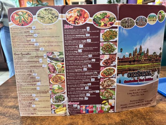 Menu photo 8 Crystal Thai-Cambodian Cuisine Long Beach, CA