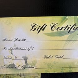 Ocean Foot Spa - Gift certificates available.