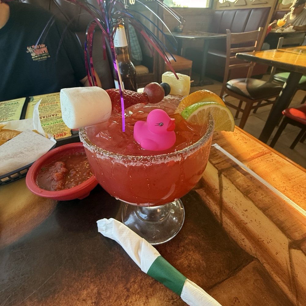 Casa Martini - Strawberry margarita on the rocks with salt rim - Mexican Near Me - Dry Ridge, Kentucky