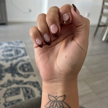Boutique Nail Bar - Colored French tip by Lily - Nail Salons Near Me - Queen Creek, Arizona