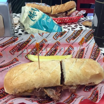 Firehouse Subs - Medium Smokehouse Beef and Cheddar Brisket sandwich combo. The sandwich was a little smaller than I'd expected. - Sandwiches Near Me - Sacramento, California
