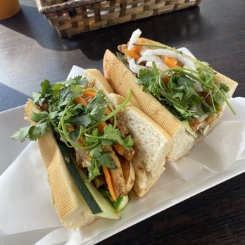Lotus Bistro - Lemongrass Tofu Banh Mi - Vietnamese Near Me - Costa Mesa, California Lotus Bistro - Lemongrass Tofu Banh Mi - Vietnamese Near Me - Costa Mesa, California