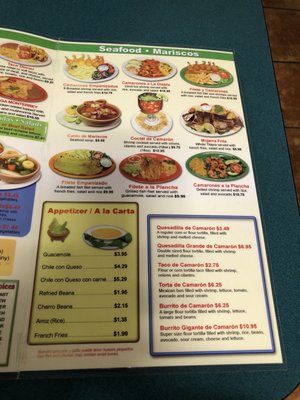 Menu photo 1 Taqueria El Dorado Houston, TX