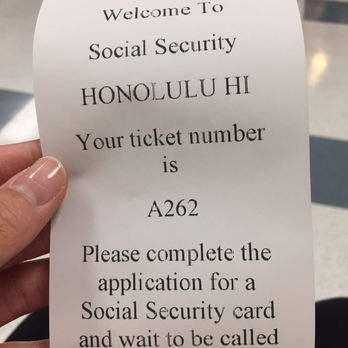 Social Security Administration - grab a ticket to check in - Public Services & Government Near Me - Honolulu, Hawaii