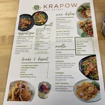 Kra-Pow Thai Eatery - Menu - Thai Near Me - Stanton, California Kra-Pow Thai Eatery - Menu - Thai Near Me - Stanton, California