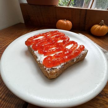 Scullery - Pepper jelly cream cheese toast - Coffee & Tea Near Me - San Francisco, California