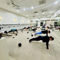 The Bar Method - Clayton Valley - Everyone on their toes for push-ups!
