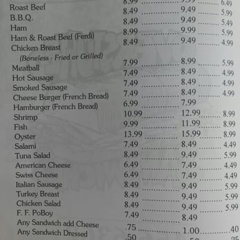 Qwik-Chek - Menu - Delis Near Me - Metairie, Louisiana