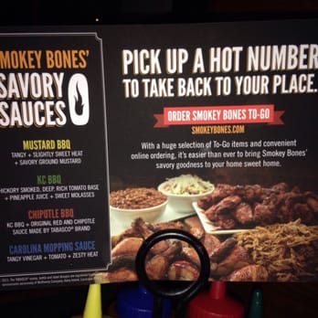 Smokey Bones - Sauce options. Yellow top and blue top rocks! - Barbeque Near Me - Virginia Beach, Virginia Smokey Bones - Sauce options. Yellow top and blue top rocks! - Barbeque Near Me - Virginia Beach, Virginia