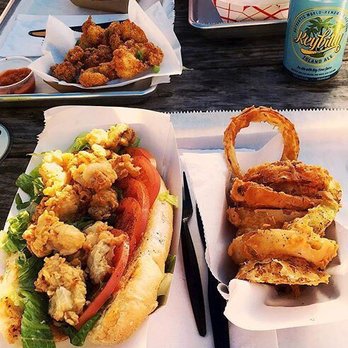 Big Ray's Fish Camp - Fried Oyster Po'Boy - Seafood Near Me - Tampa, Florida