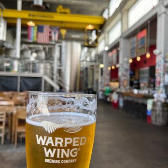 Warped Wing Brewery - a pint of beer - Breweries Near Me - Dayton, Ohio